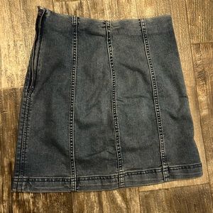 Free People Denim Mini Skirt
